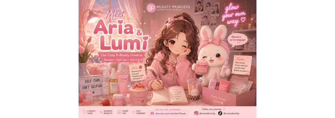 Γνωρίστε την Aria & τη Lumi ♡ Το Cozy Korean Skincare Universe του BeautyPrincess.gr