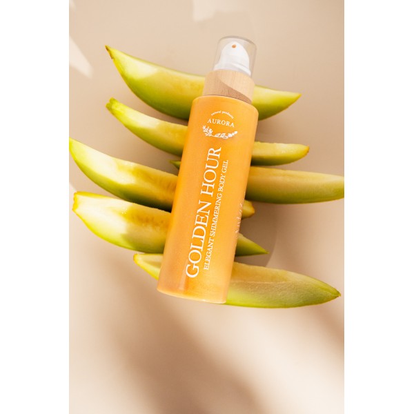 Aurora Natural Products Golden Hour Shimmering Body Gel, 250ml