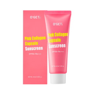 O!GETi Pink Collagen Capsule Sunscreen SPF50+ PA++++ 40ml O!GETi Pink Collagen Capsule Sunscreen SPF50+ PA++++ 40ml