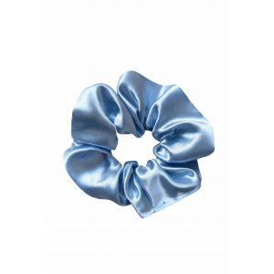 Scrunchies Satin Light Blue – Σατέν χειροποίητο scrunchie