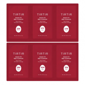 TIRTIR Mask Fit Red Cushion 6 Shade Trial Kit - 5 Colors [Medium] (25N-31N)